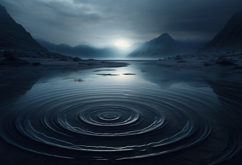 Mystische Wasserlandschaft von fernlichtsicht