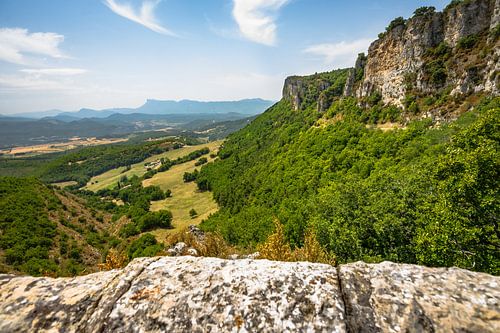 Views over the mountains, fields and valleys