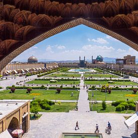 La place de l'Imam à Ispahan sur Ferdi Merkx