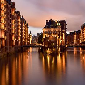 "Wasserschloss" by night - Beautiful Hamburg by Rolf Schnepp