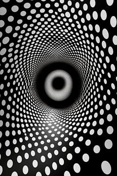Illusion d'optique polka sur haroulita
