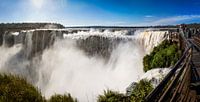 Iguazu, Wasserfall, Panorama von Guus Quaedvlieg Miniaturansicht
