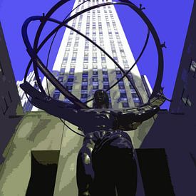 Atlas bij Rockefeller Center van Arty Crafty