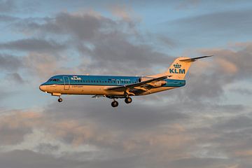 KLM Cityhopper Fokker 70 (PH-KZK). by Jaap van den Berg