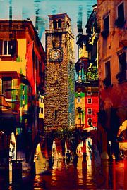 Juste après trois heures dans un village italien sur Helga Blanke