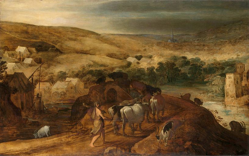 Hercules steals the flock of Geryones, Joos de Momper by Masterful Masters