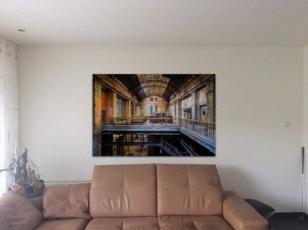 Verlassene Industrie im Verfall.