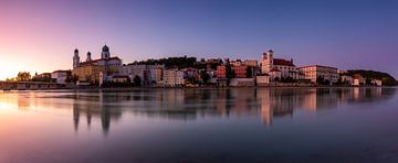 Passau Sonnenuntergang (Panorama)