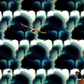 Spatial dimension of the forest