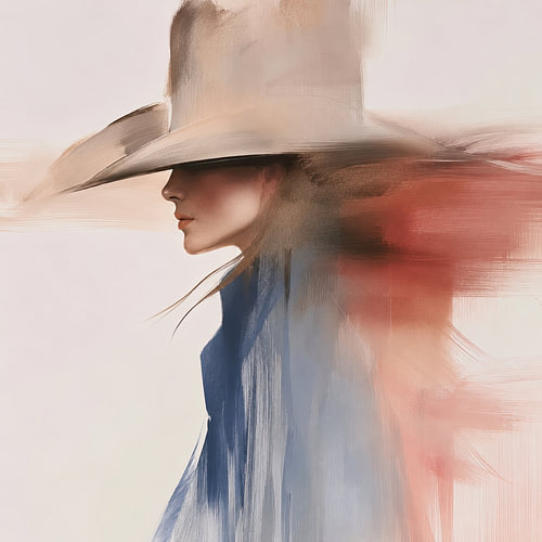 Portrait western aux tons doux