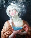 Portrait of a woman in ecstasy van Gisela- Art for You thumbnail