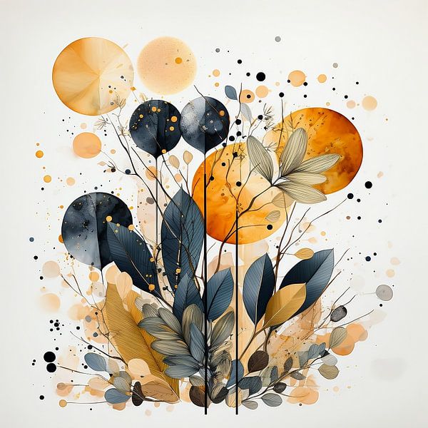 Botanische Serie: gold/gelb (2) von Ralf van de Sand