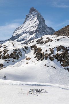 De Matterhorn bij Zermatt van t.ART