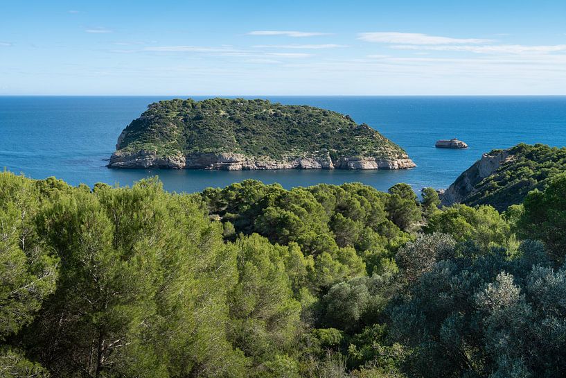 Insel an der Mittelmeerküste, Isla del Portitxol von Adriana Mueller