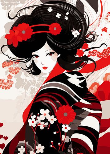 Japanse schilderkunst Ukiyo