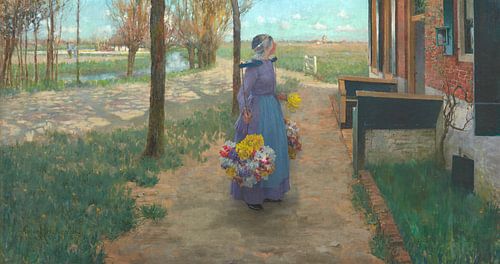 Flower Girl in Holland, George Hitchcock