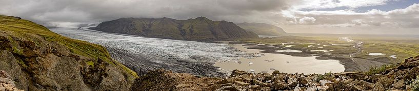 Skaftafellsjökull-Gletscher im Skaftafell-Nationalpark, Island von Sjoerd van der Wal Fotografie