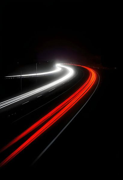 Motorway at night by Eye on You
