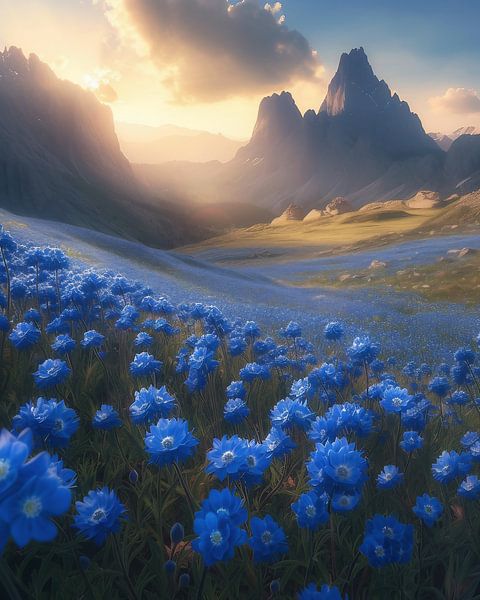 Sommerliches Blumenmeer, Wanderlust von fernlichtsicht
