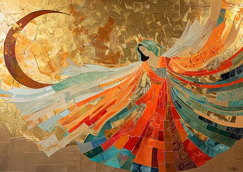 Femme Danse d'or | Tourbillon d'or Grâce