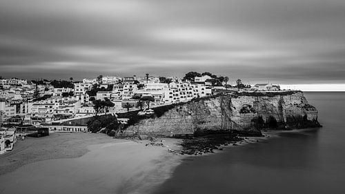 Carvoeiro in Black and White, Algarve, Portugal by Henk Meijer Photography