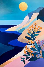 Coastal landscape in soft evening light by Poster Art Shop