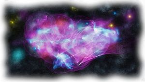 Abstrakte Fantasie-Nebel-Galaxie