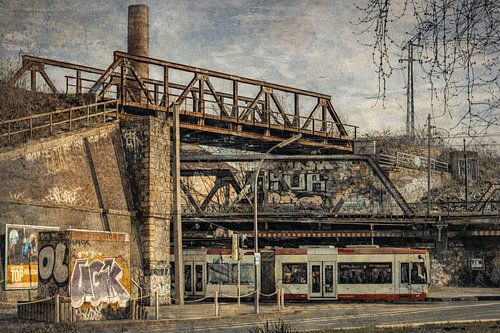 Spoorwegovergang in Dortmund