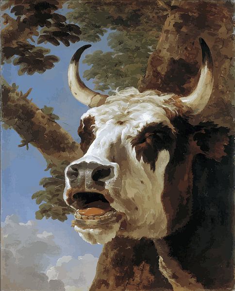 Tête de bœuf de Jan Asselijn. par Frank Zuidam