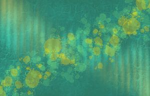 Frühling Grün und Gelb Abstrakt 2024