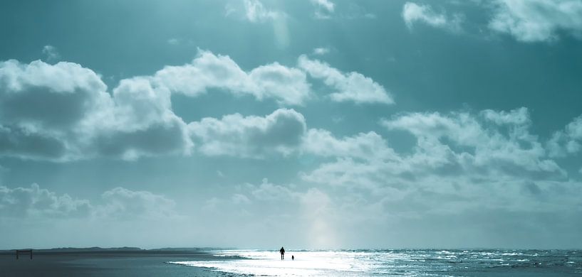 Promenade sur la plage par Kirsten Warner