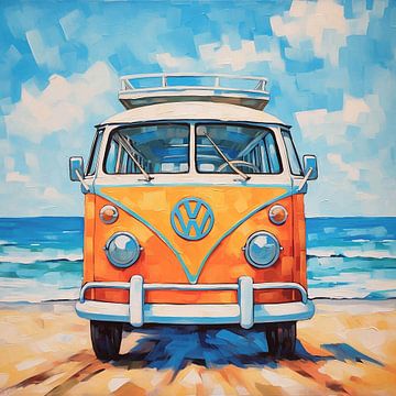 Summer Vibes by the Sea The Retro Ride by Color Square