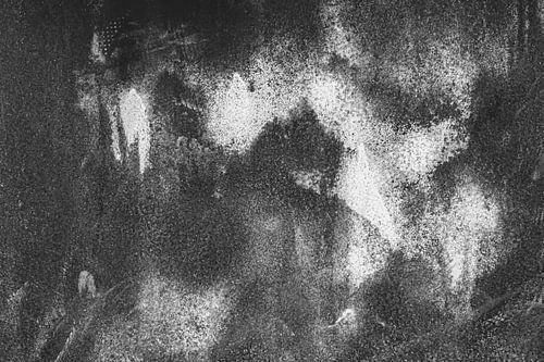 Metaaloppervlak roestig abstract zwart en wit