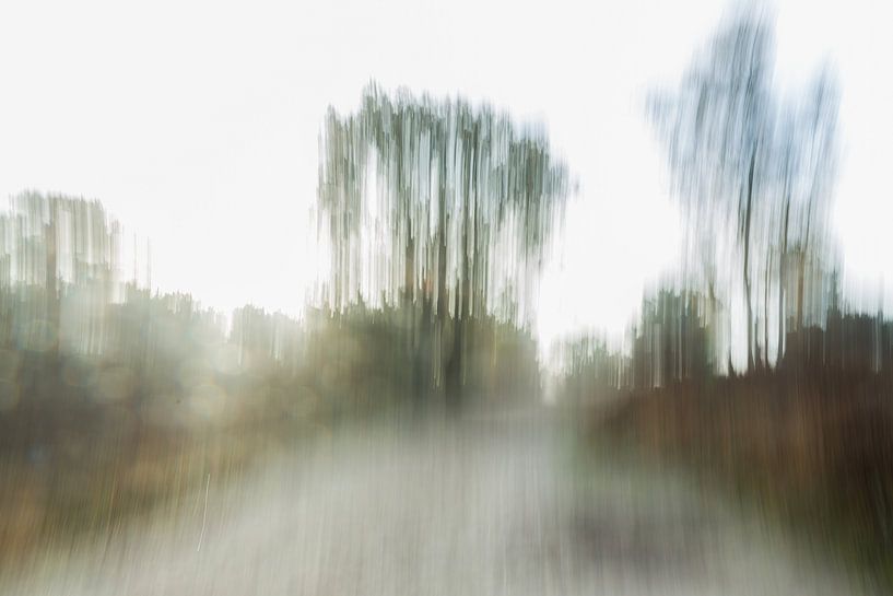 On the dirt track (ICM photo, impressionism) by Fotografie Jeronimo
