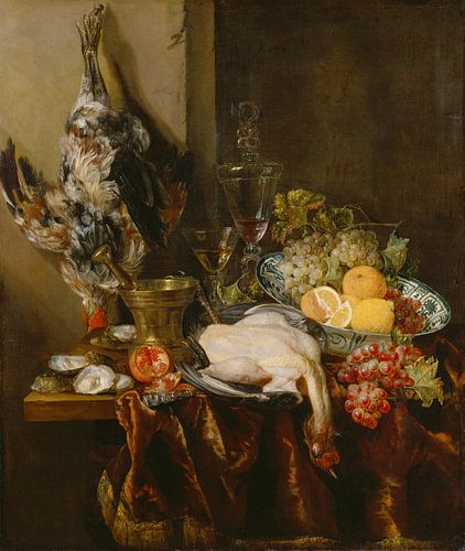 Pronkstillleven met fruit en gevogelte, Abraham Hendricksz. van Beyeren