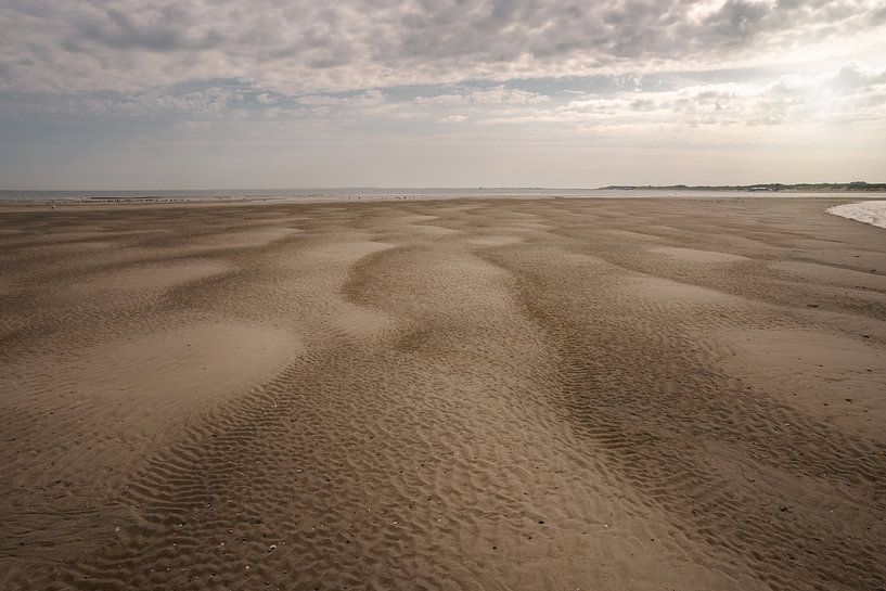 Hintergrund eines Strandwegs über das Meer von Jolanda Aalbers