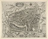 Alte Karte von Leeuwarden aus der Zeit um 1622 von Gert Hilbink Miniaturansicht