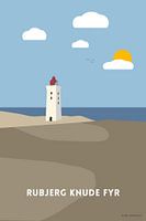 Rubjerg Knude vuurtoren, Denemarken