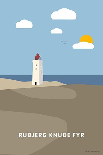 Rubjerg Knude vuurtoren, Denemarken