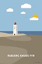 Rubjerg Knude Leuchtturm, Dänemark von Bart Sallé Miniaturansicht