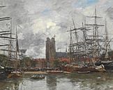 Dordrecht - Gezicht op de haven, Eugène Louis Boudin van Meesterlijcke Meesters thumbnail