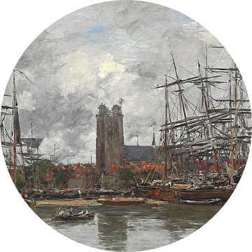 Dordrecht - Gezicht op de haven, Eugène Louis Boudin