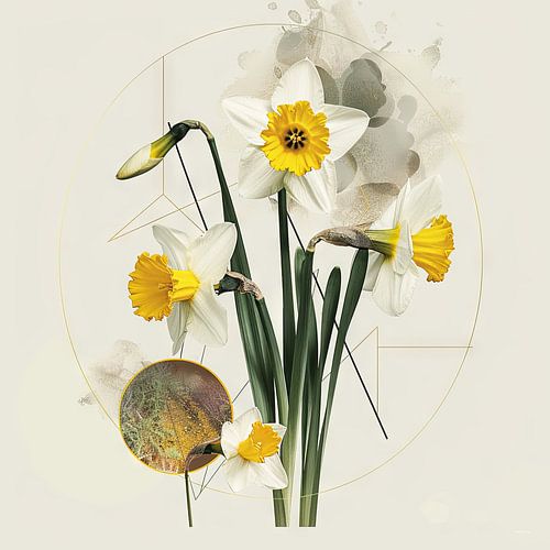 Narcissen - Helder narcissen-kunstwerk