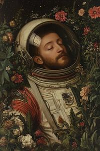 Schlafender Astronaut