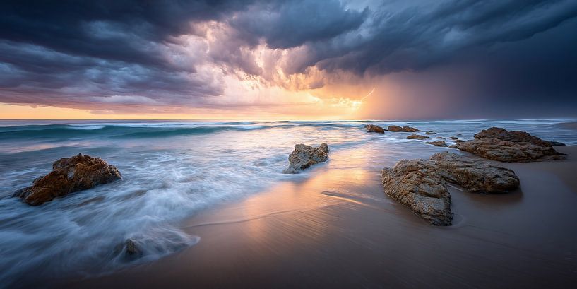 Delicate kleuren fluisteren van fernlichtsicht