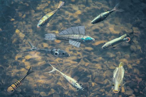Mechanica Piscium Aquaticorum: Betoverende Steampunk Vissen in Onderwaterwereld