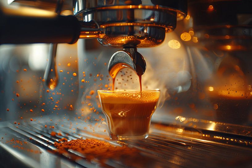 drink a cup of coffee or cappuccino by Egon Zitter