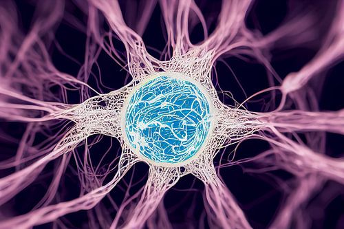 Zenuwbanen in het menselijk lichaam Illustratie 01