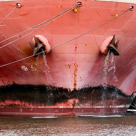 La proue, fortement marquée par le voyage sur scheepskijkerhavenfotografie