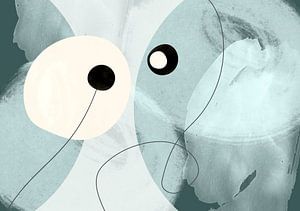 Skandinavischer Mid Century Minimalismus Abstrakt